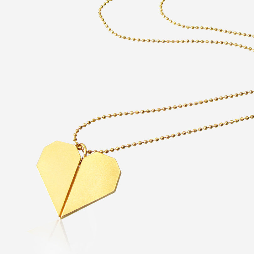 Origami Heart Necklace