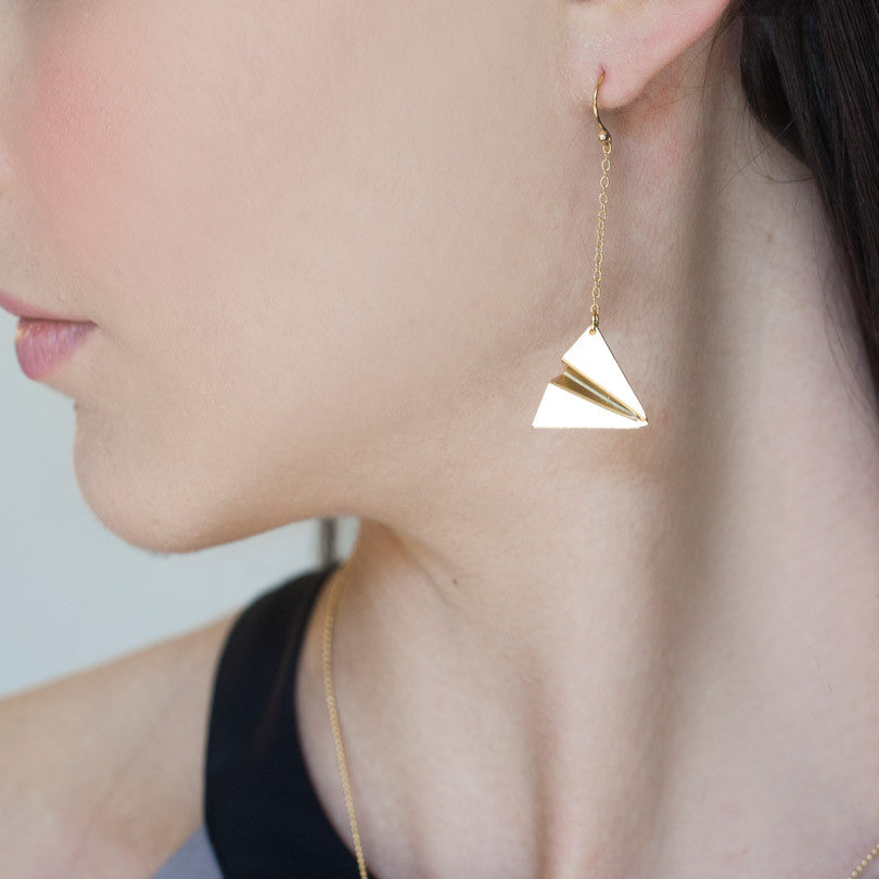 Paper Plane Earrings