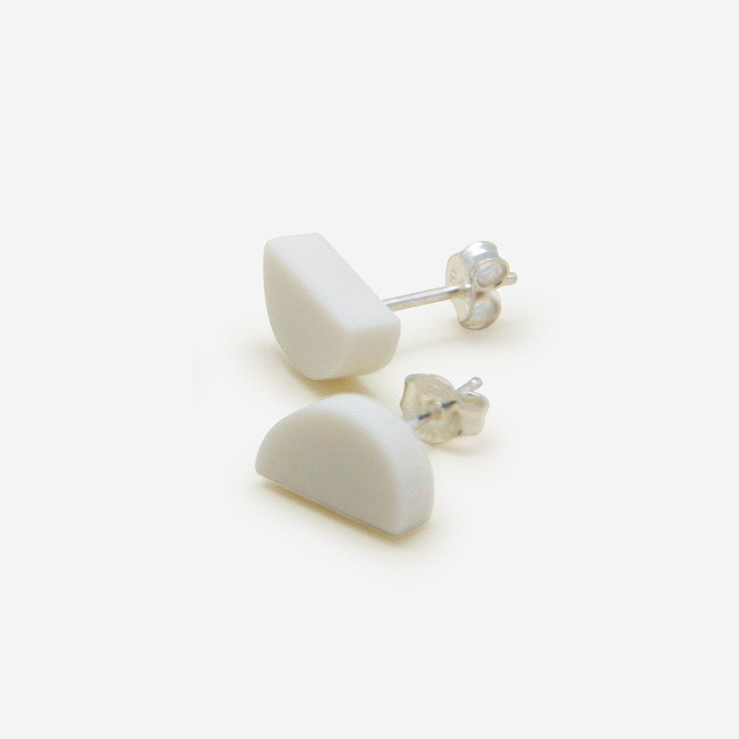 White Porcelain Earrings