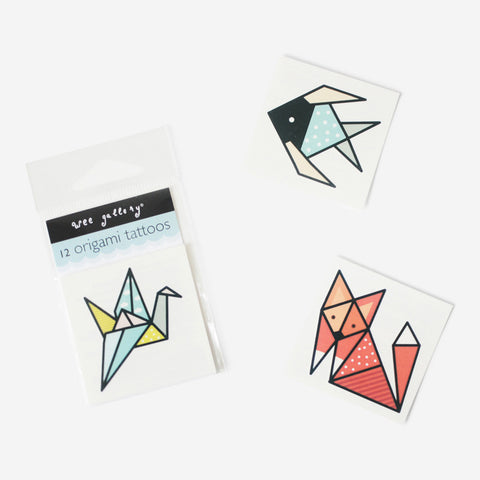 Pack of Three Origami Foxes – Mustard