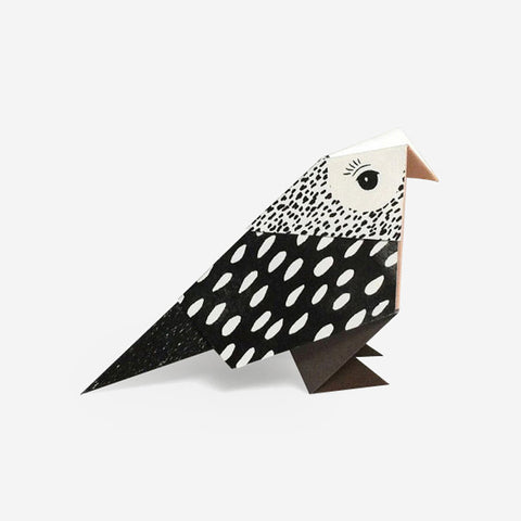 Pack of Three Origami Birds – Green