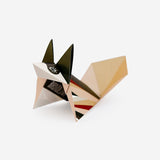 Pack of Three Origami Foxes – Green