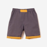 Reversible Unisex Grey-Yellow Bermuda Shorts