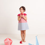 Reversible Pink-Red-Blue Dress