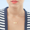 Short Paper Boat Necklace