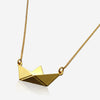 Short Paper Boat Necklace