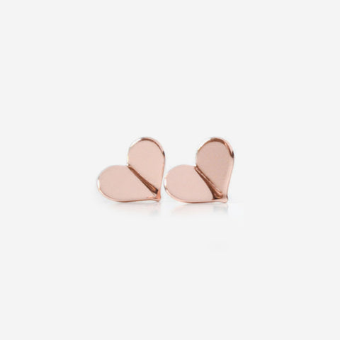 Tiniest Bar Stud Earrings – Rose Gold