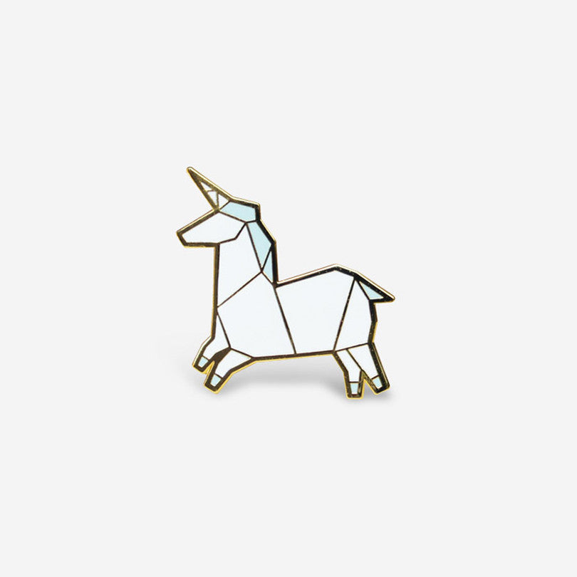 Unicorn Brooch – Blue
