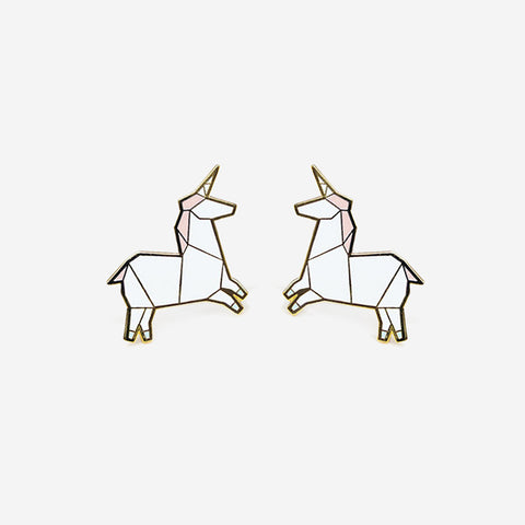 Unicorn Earrings - Blue