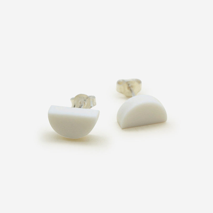 White Porcelain Earrings